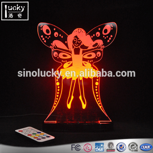 Fabulous various kinds shape customiezed fairy princess 3d lamp